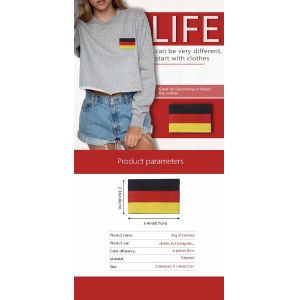 Buy cheap Hot Cutting 50% 75% 100% Embroidered National Flag Patches from wholesalers