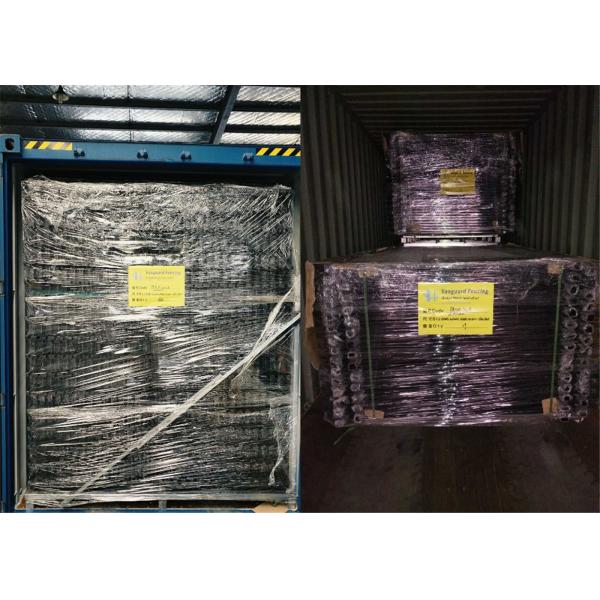 Galvanised Security Fencing Garrison Tubular Fence With Black Powder Coated