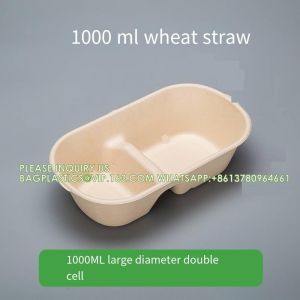 Buy cheap Wholesale Sugarcane Bagasse Pulp Lunch Box Takeaway Food Container Diaposiable Recyclable Sugarcane Packaging Box from wholesalers