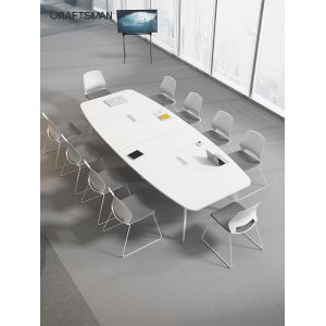 Extendable Reception Room Conference Table with Customizable Design and