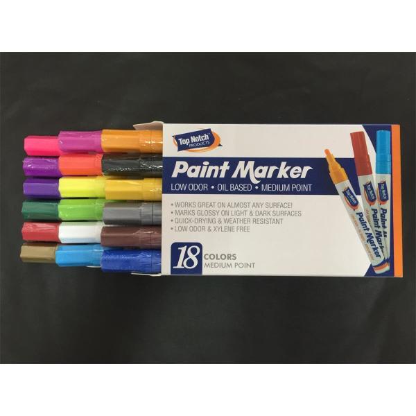 Buy cheap 18 Colors Paint Marker Pen Set Fine Paint Oil Based Art Pen New With Paper Box from wholesalers