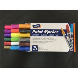 Buy cheap 18 Colors Paint Marker Pen Set Fine Paint Oil Based Art Pen New With Paper Box from wholesalers