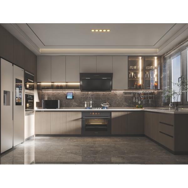 High End Design Lacquered Finish Modern Modular Kitchen Cabinets