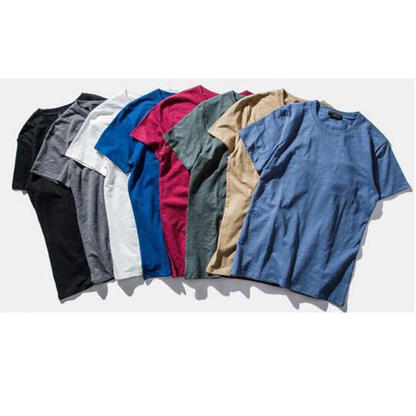 Quality Softer Slub Short Sleeves Trendy Oversized T Shirts With Pattern Breathable for sale