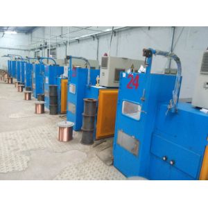 Intermediate Copper Wire Drawing Machine With Annealer , CE ISO