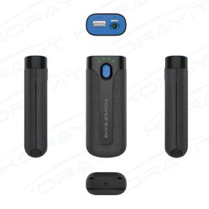 Buy cheap Black Jazz Plastic Portable Power Bank 5200mAh,With Flashlight Travel Charging from wholesalers