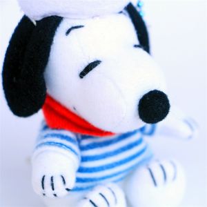 Buy cheap Wholesale 15 Cm Lovely Sailor Suit Snoopy Plush Key Chain Bag Pendant Little Boy'S Present from wholesalers