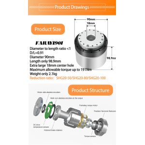 Buy cheap Faradyi Customized Harmonic Robotic Motor 42 Stepper Motor Frameless Bldc Servo Motor For Robot Arm With Harmo from wholesalers