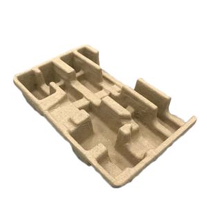 Buy cheap Natural Brown Moulded Pulp Tray Disposable Recycled 3mm Thickness from wholesalers