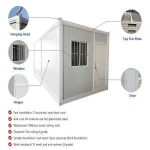 Expandable Prefabricated Container House With Sandwich Panel