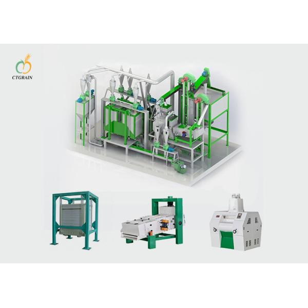 Buy cheap 40TPD Commercial Flour Mill Machine PLC Controlling System from wholesalers