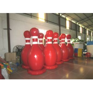 Large Sealed Inflatable Water Games Giant Inflatable Bowling Set 2.2mh 0.65mm