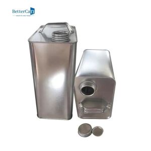 Empty 2.5 Litre Paint Tin Cans 1 Gallon Tinplate Tin With Pressure Cap