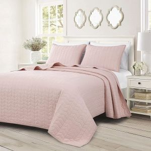 Buy cheap Solid Color Quilted Embroidered Bedspread Full 120gsm Ultrasonic Bedspread Microfiber Bed Quilt from wholesalers