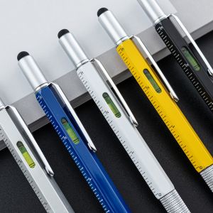 Buy cheap Multifunctional Metal Creative Ballpoint Pen Ruler Screwdriver Touch Screen Gradienter from wholesalers