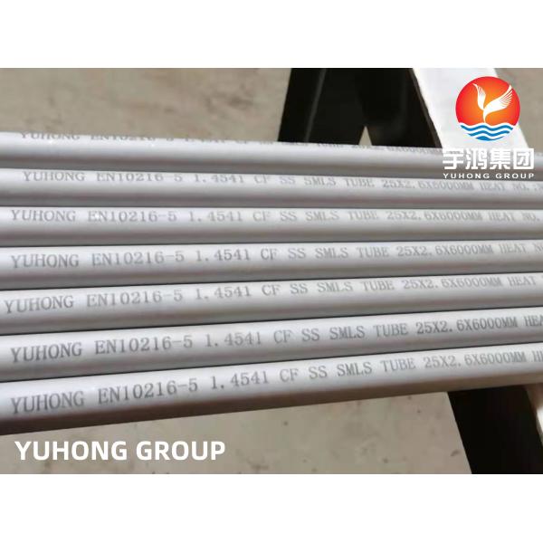 EN10216-5 1.4541 Stainless Steel Heat Exchanger Tubes for industrial applications