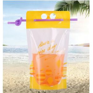 Buy cheap Take away customized drinking bag clear plastic zipper pouch from wholesalers