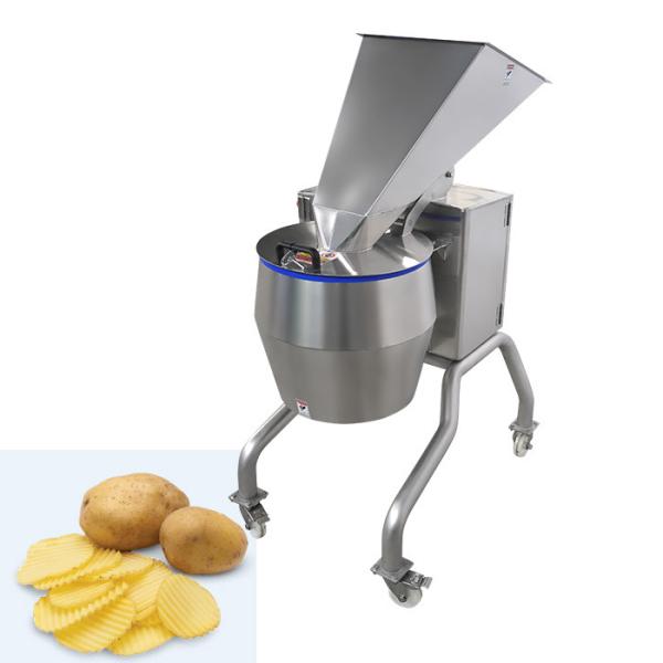 High Capacity Centrifugal Potato Crisps Slicing Machine With Interchangeable