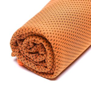 China Custom Digital Printed Portable Magic Instant Cold Feeling Evaporative Ice Microfiber Cooling Towel in Bottle on sale