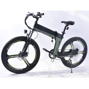 Buy cheap 15.5mph Electric Folding Mountain Bike 40Km Endurance 6gears from wholesalers