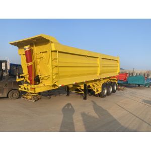 Buy cheap Spring Suspension And Brake System Low-alloy Steel 3 Axles 42 Square U Shaped Dump Tipper Trailer from wholesalers