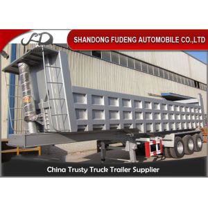 Buy cheap Tri Axle Hydraulic Dump Trailer , Steel Dump Trailers For Cargo Transprtation from wholesalers