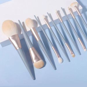 Buy cheap OEM ODM Synthetic Fibers Blue 15 Pcs Makeup Brush Set from wholesalers