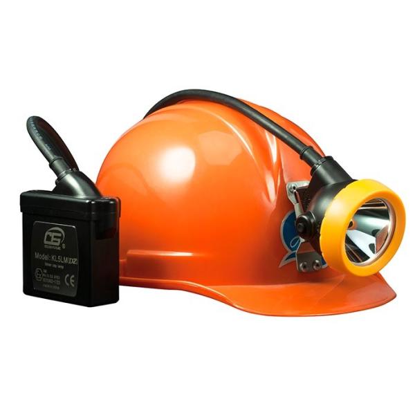 Quality Corded 20000Lux LED Mining Lamp with Rechargeable Battery and Blue Rear Light for sale