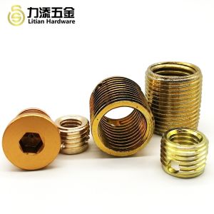 OEM Precision CNC Machining Parts , Zinc Plated M5 Brass Inserts