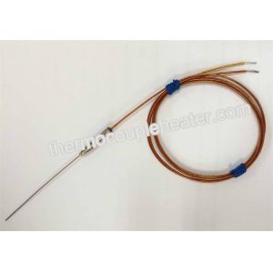 Buy cheap Economical High temperature thermocouple probe with stainless steel armoured materials from wholesalers