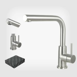China Factory direct Stainless steel kitchen Faucet latest design For EU market on sale