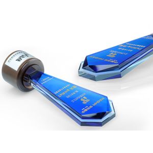 Buy cheap Sandblasting / Lasering Logo Glass And Crystal Trophies , Personalised Glass Awards from wholesalers