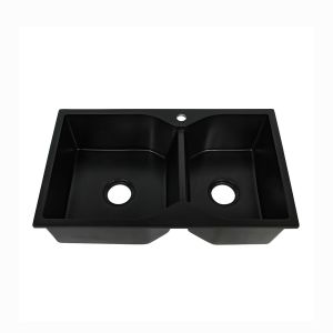 600mm Hexagonal Basin Quartz Stone Kitchen Sink Above Counter