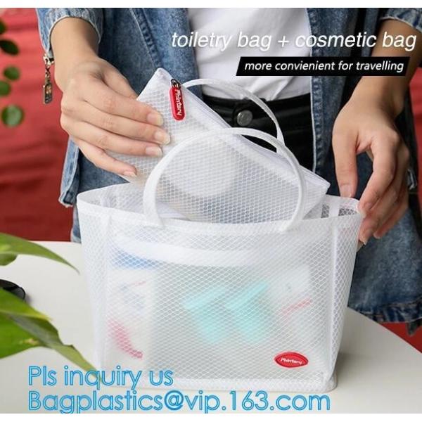 Quality Women Mesh Shoulder Bag Handbag Travel Tote Beach Toiletry Storage Bag Case, Travel Beach Storage Handbag Mesh Tote Hand for sale