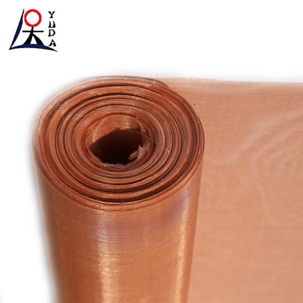 400 250 100 Mesh Plain Woven Pure Ultra Fine Copper Mesh Screen Cloth Fabric