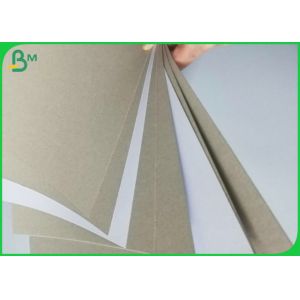 Buy cheap C1S 400gsm Grey Chipboard Coated White Back Gray Customzied Size In Sheets from wholesalers