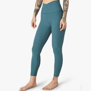 Buy cheap Curve Flattering High Waisted Workout Leggings Tights Overlapping from wholesalers