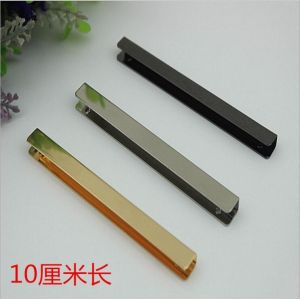 Buy cheap Handbag metal fittings 100 mm length light gold decorative bag corner protector from wholesalers