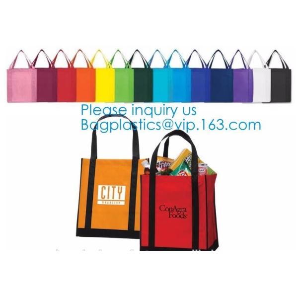 Wholesale Recycle Hand Bag Non Woven Bag, Custom Colorful Tote Shopping Non