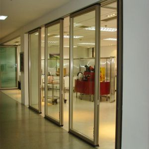 Folding Glass Movable Partition Wall Active Sliding Aluminium With Partition