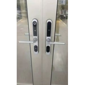Fingerprint Aluminum Frame Bluetooth APP Door Lock With Code Card