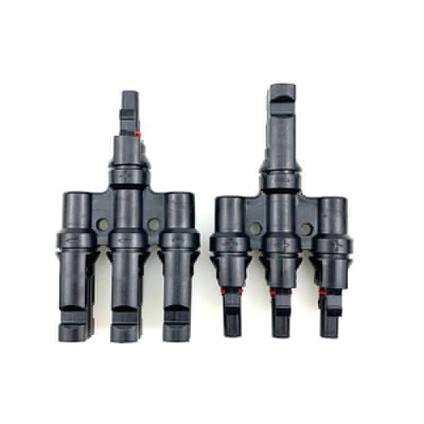 China Waterproof Solar PV Connector T Type 3 To 1 T Branch TUV Certified on sale China Waterproof Solar PV Connector T Type 3 To 1 T Branch TUV Certified on sale