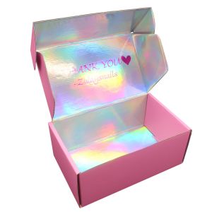 Buy cheap Custom Logo Printed Paper hologram gift box Holographic Mailing Mailer shipping Packaging Box from wholesalers
