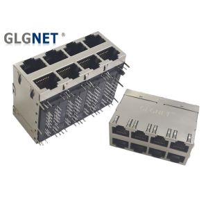 Buy cheap GLGNET Right Angle 8 Ports Rj45 Poe Magjack from wholesalers