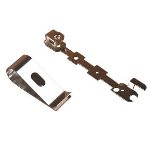Buy cheap Nickeled Alu Automotive Metal Clips Custom Metal Stamping Services from wholesalers