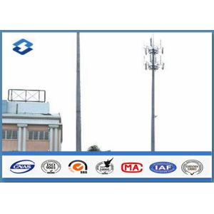 Buy cheap Microwave Telecommunication electric service pole , Hot Roll Steel Q420 wireless communication towers product