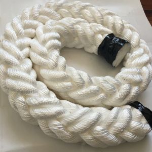 Buy cheap White Color 80mm/96mm 220m Length Marine Nylon Mooring Towing Ropes With High Breaking Load from wholesalers