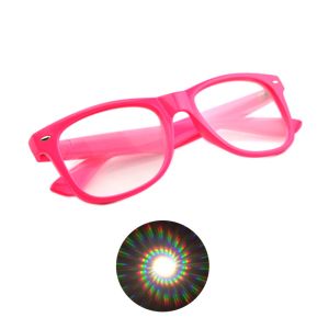Fireworks Party 3D Diffraction Glasses Plastic Frame Wholesale LOGO printed