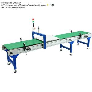 China Pcb Capacity Or Specify PCB Conveyor with 400 800mm Transmission Length and Min 0.6 Mm Board Thickness on sale
