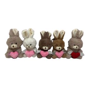 Buy cheap 15 Cm 5 CLRS Cute Plush Rabbit With Heart Toys Adorable Valentine'S Day Gifts from wholesalers